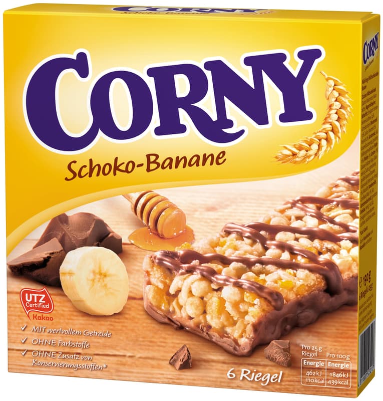 Corny Chocolate Banana Muesli Bar