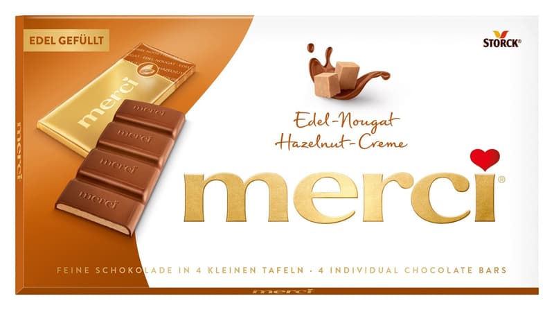 Merci Tafelschokolade Edel-Nougat