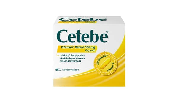 Cetebe vitamin C retard 500 mg - capsules