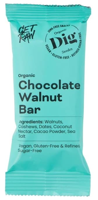 GET RAW BIO Chocolate Walnut Bar glutenfrei