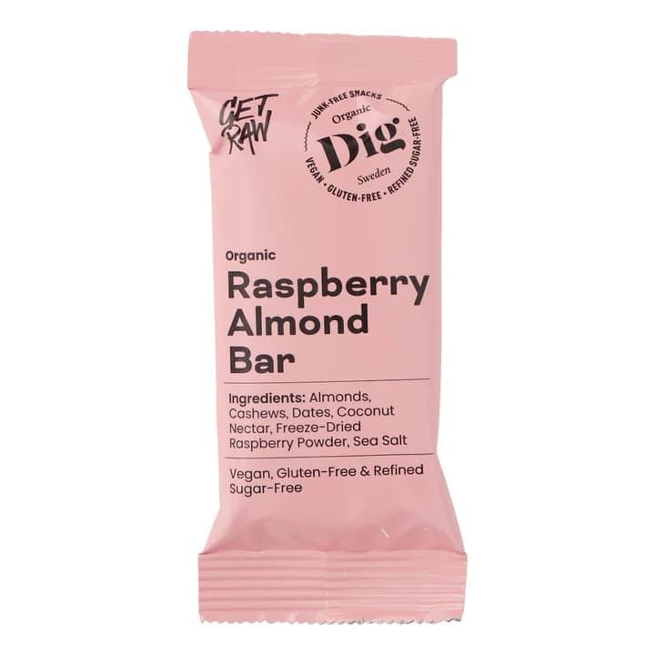 GET RAW BIO Raspbery Almond Bar glutenfrei