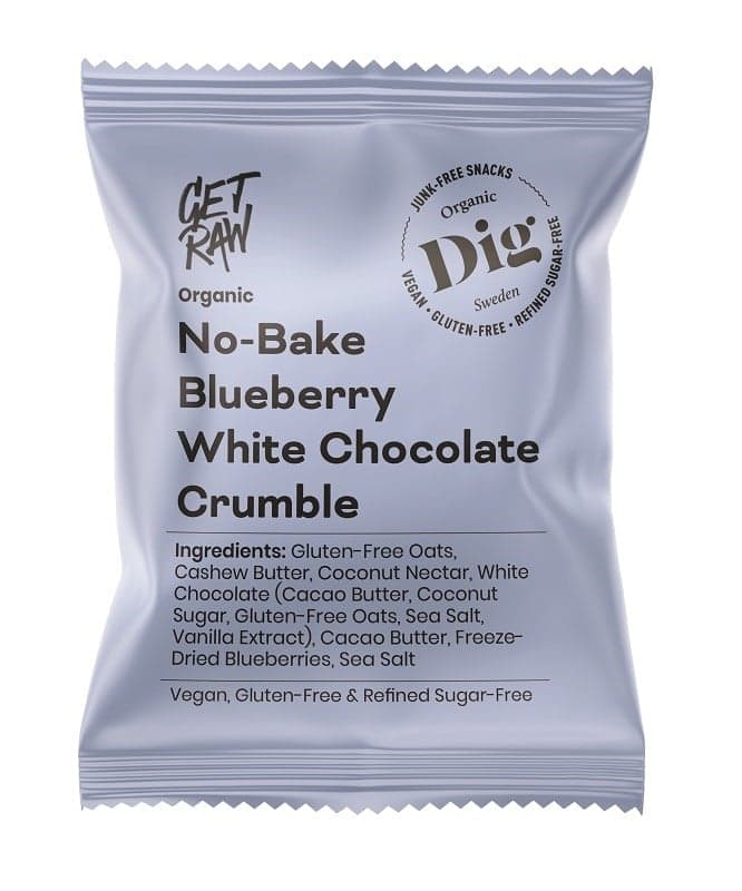 DIG BIO No-Bake Blueberry White Chocolate Crumble