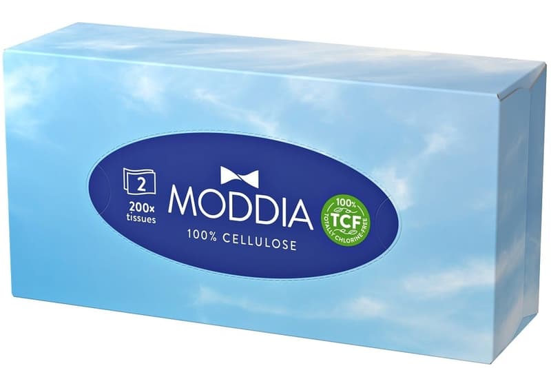 Moddia Kosmetiktücher Box 200 Blatt / 2-lagig