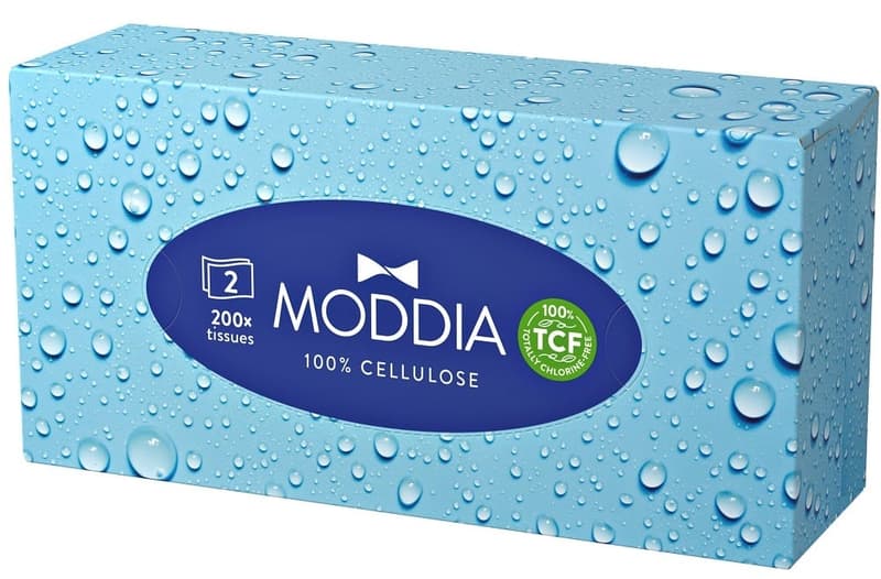Moddia Kosmetiktücher Box 200 Blatt / 2-lagig