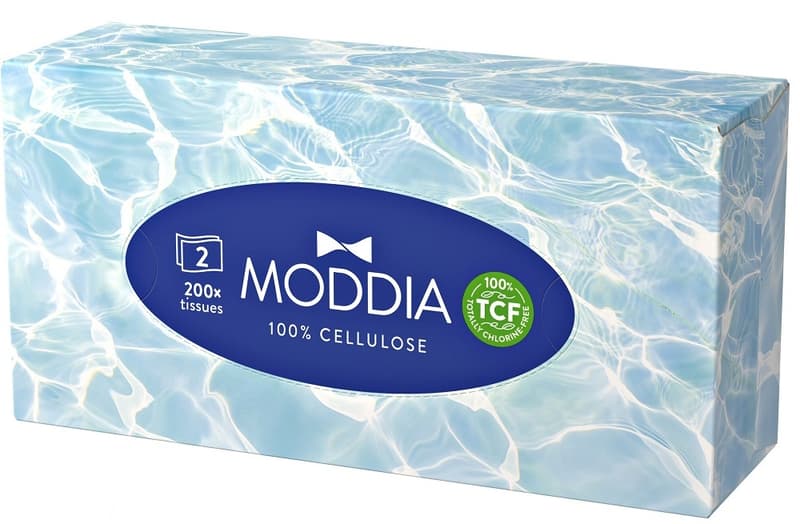 Moddia Kosmetiktücher Box 200 Blatt / 2-lagig