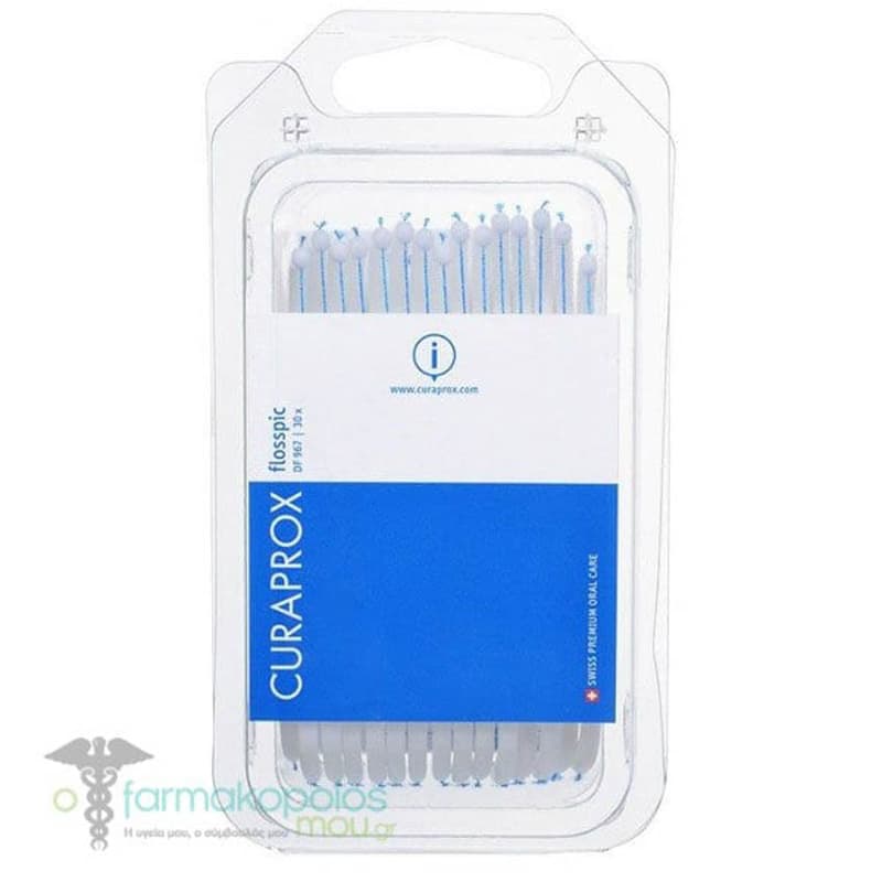 Zahnseide Curaprox Flosspic + Zahnstocher 30 Stück