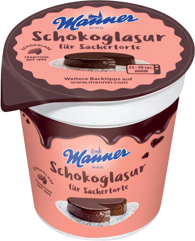 Manner chocolate icing
