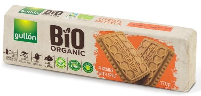 Gullón Fibre BIO biscuits with 4 cereals
