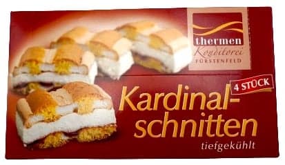 Süßes von Ulreich Kardinalschnitten (tiefgekühlt)