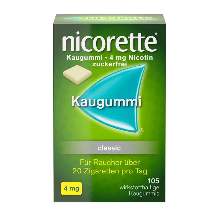 Nicorette Classic 4 mg - Kaugummi zur Raucherentwöhnung