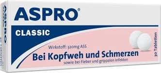 Aspro Classic 320 mg ASS - tablets