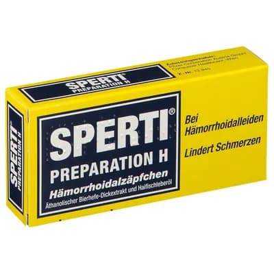 Sperti Preparation H haemorrhoidal suppositories