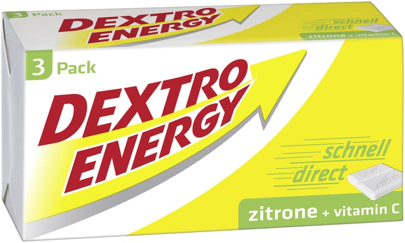 Dextro Energy 3-pack Lemon + Vitamin C