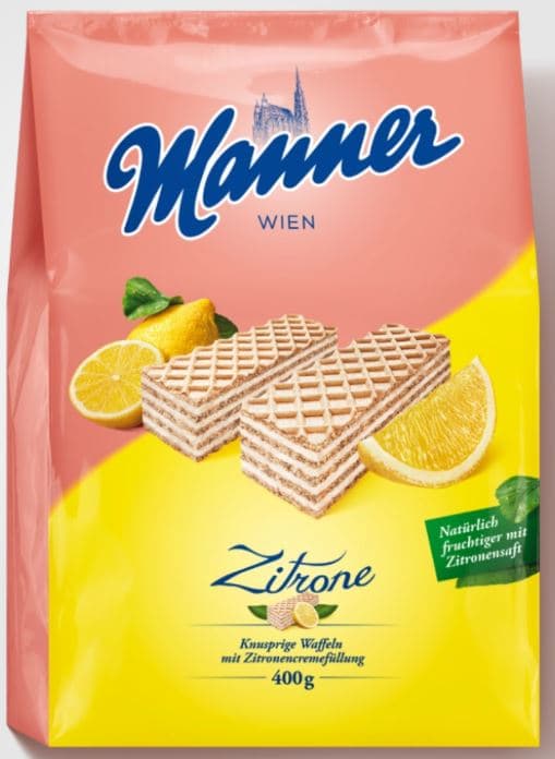 Manner Zitronen Schnitten im Beutel