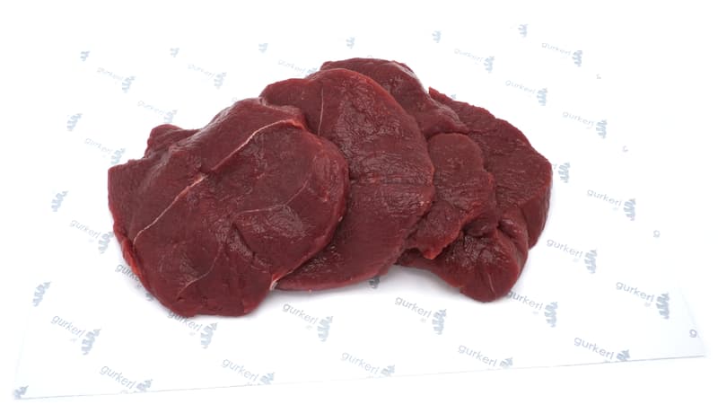 Esterhazy Reh Schnitzel geschnitten