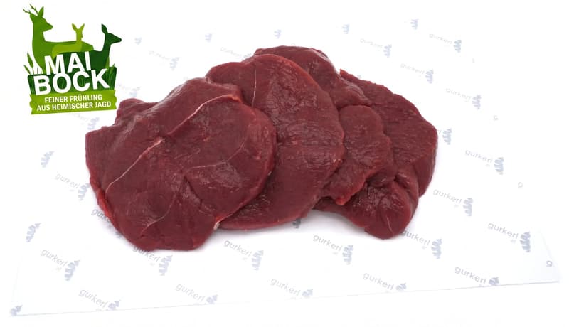 Esterhazy Reh Schnitzel geschnitten