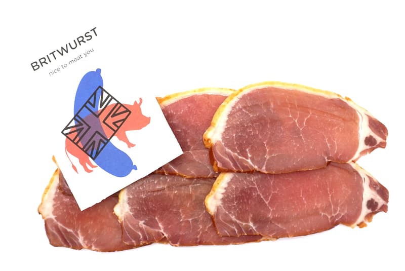 Britwurst Smoked Breakfast Back Bacon raw (frozen)