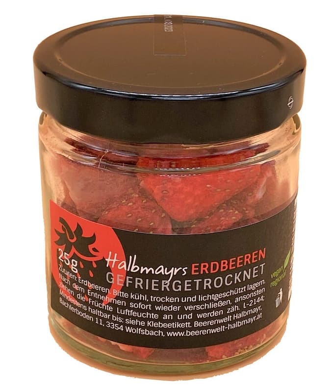 Halbmayrs gefriergetrocknete Erdbeeren