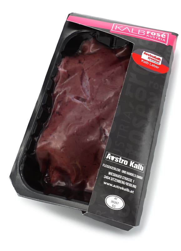 Sliced calf's liver (frozen)