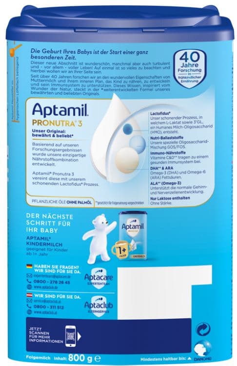 Aptamil Pronutra 3 Folgemilch