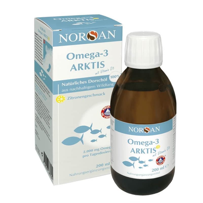 Norsan Omega 3 Öl Arktis + Vit D3 200 ML