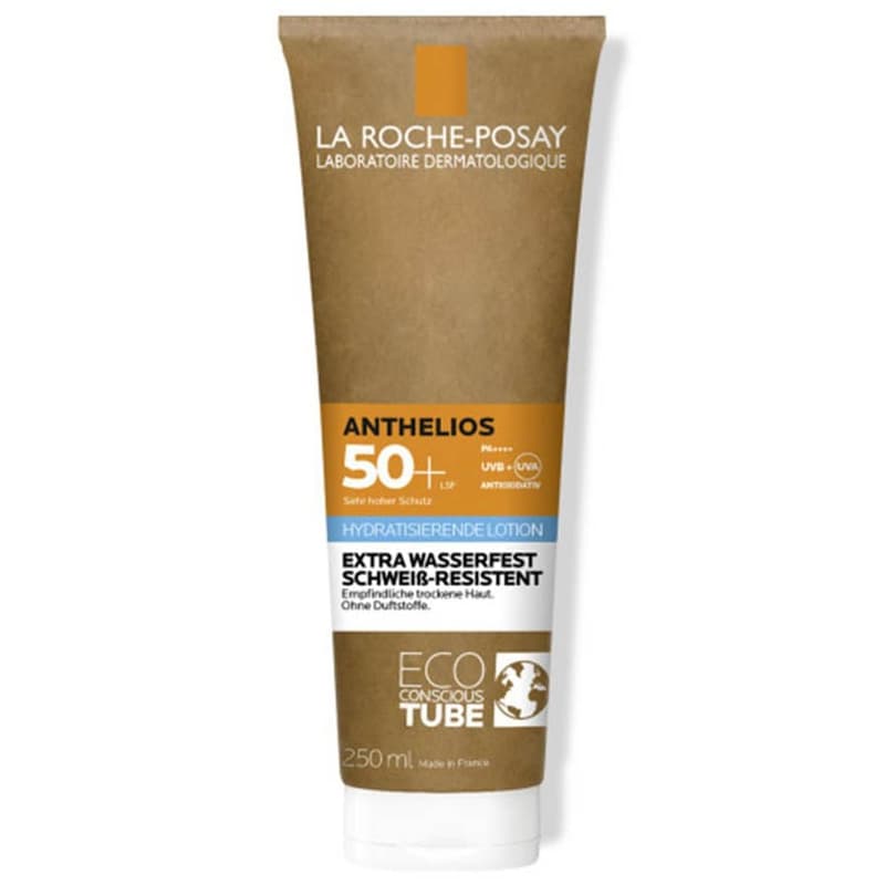 La Roche Posay Anthelios Sonnenmilch LSF 50+: Sonnenmilch in der Tube mit Pappe, mit hohem UV-Lichts