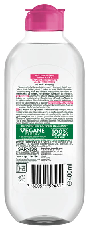 Garnier SkinActive Mizellen Reinigungswasser Rosenwasser