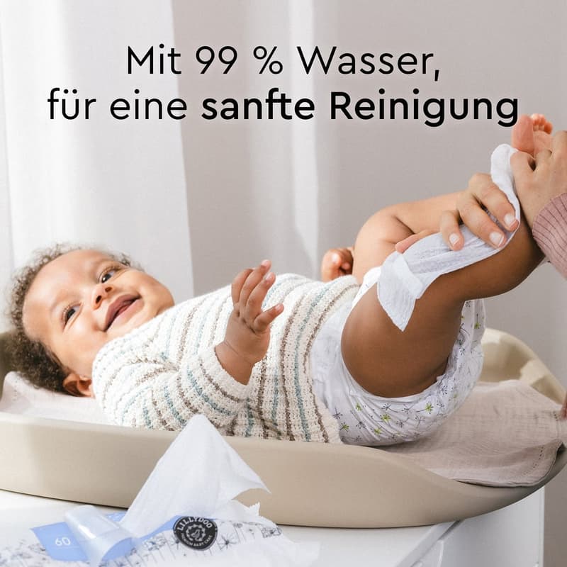 LILLYDOO Feuchttücher mit 99% Wasser