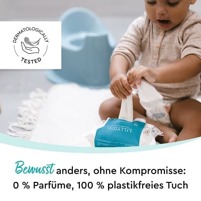 LILLYDOO Feuchte Toilettentücher, 60 Stück
