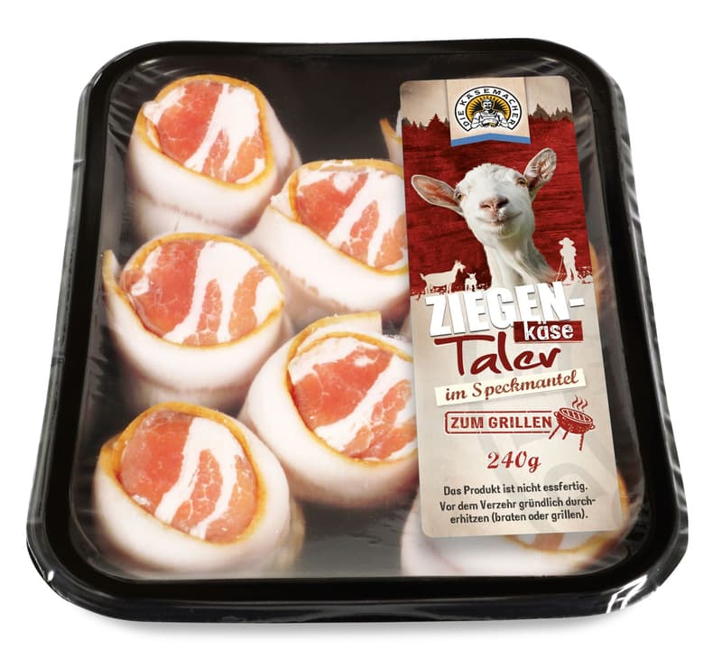Die Käsemacher Ziegenkäsetaler im Speckmantel 8x30g Taler
