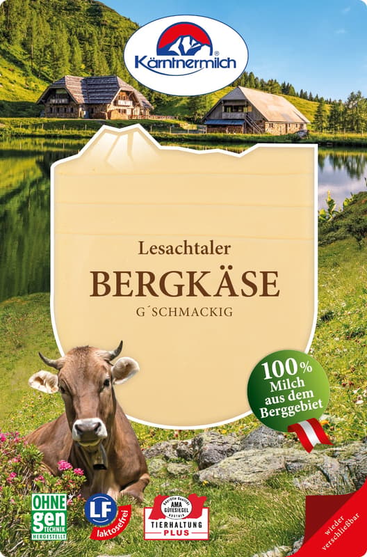 Kärntnermilch Lesachtaler Bergkäse in Scheiben