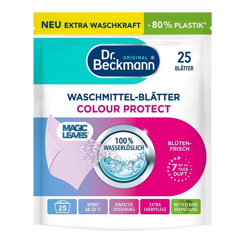 Dr. Beckmann Magic Leaves Waschmittel-Blätter Color