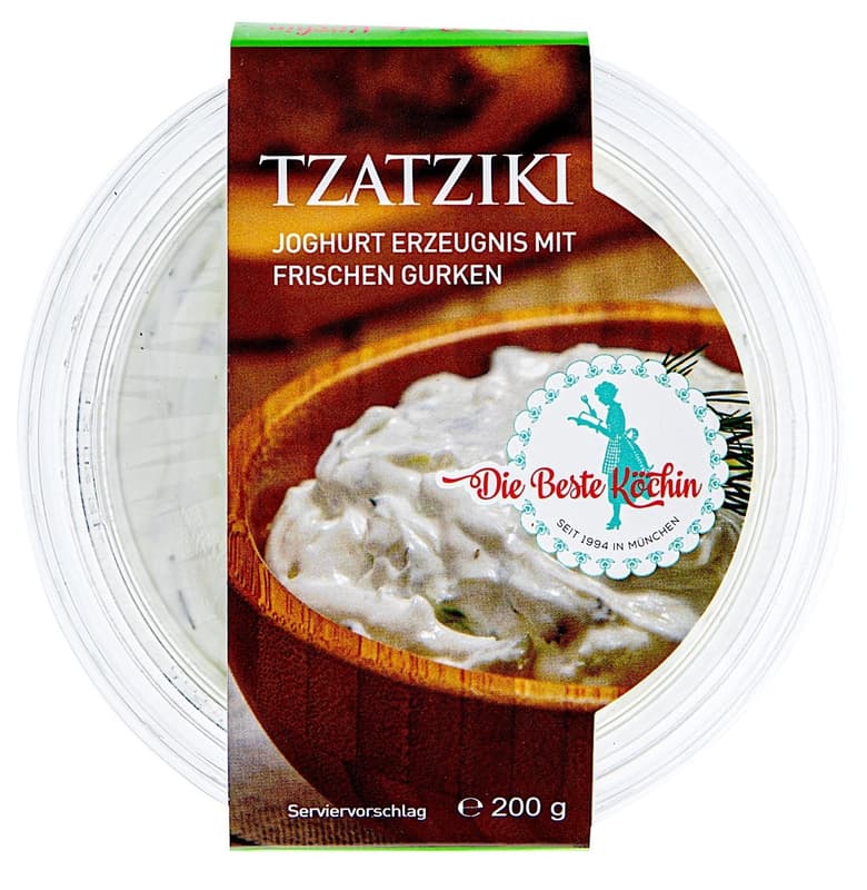 Die beste Köchin Tzatziki mit frischen Gurken