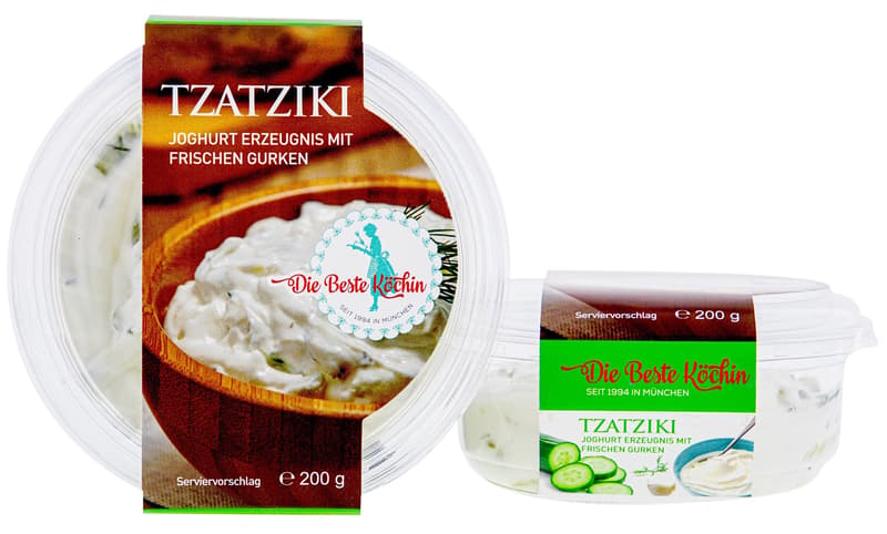 Die beste Köchin Tzatziki mit frischen Gurken