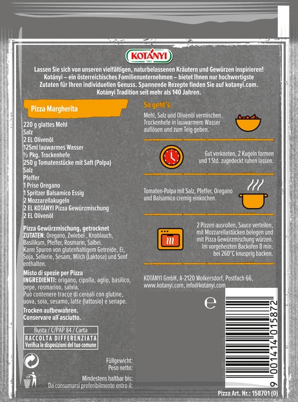 Kotányi Pizza Spice