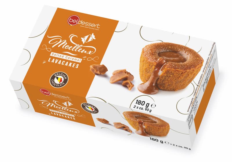 Bel Dessert Lavakuchen Karamell 2x90g