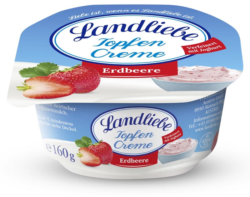 Landliebe Topfencreme Erdbeere