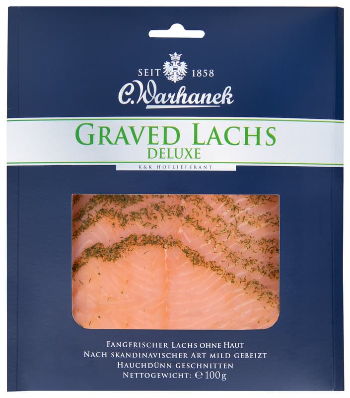 Warhanek Graved Salmon slices cold smoked