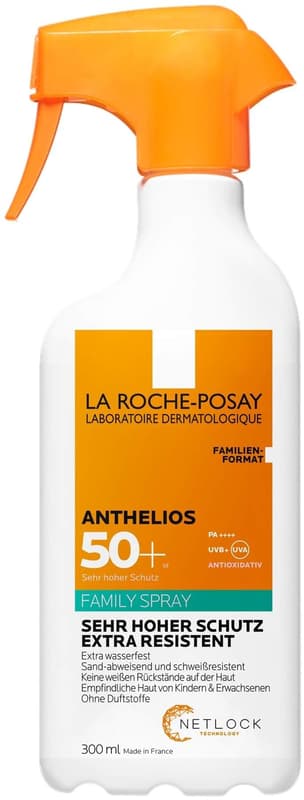 La Roche Posay Anthelios Invisible Family Spray LSF 50+: Wasserfestes Sonnenspray ohne Dufstoffe für