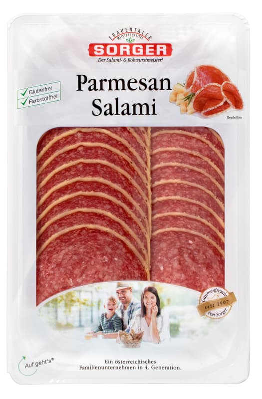 Sorger Parmesansalami geschnitten