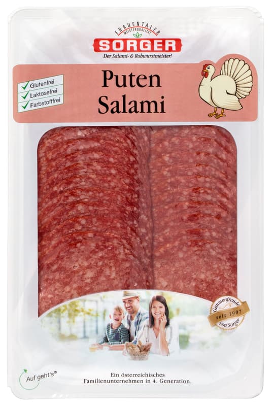 Sorger Putensalami geschnitten