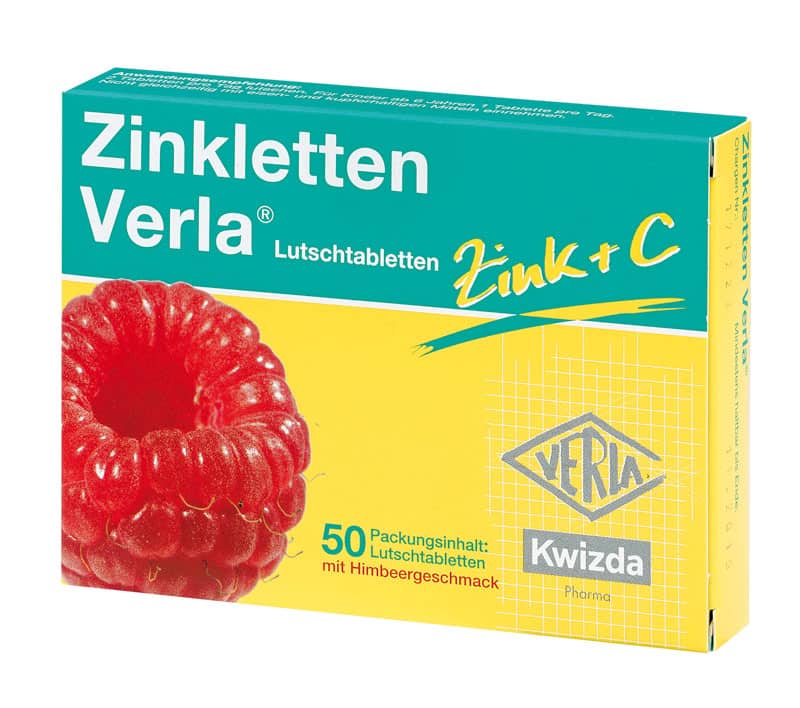 ZINKLETTEN VERLA Lozenges Raspberry