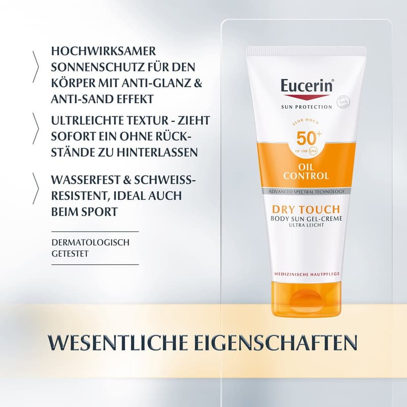 Eucerin Oil Control Body Sun Gel-Creme Ultra Leicht LSF 50+