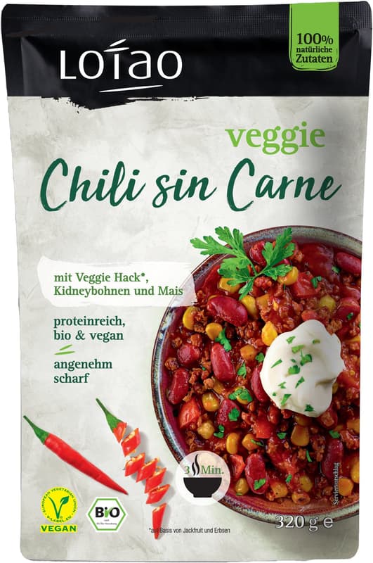 Lotao BIO Chili sin Carne mit Veggie Hack vegan