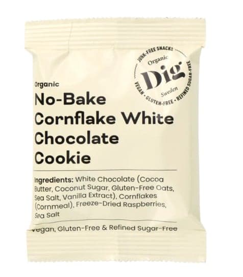 DIG BIO No-Bake Cornflake White Chocolate Cookie glutenfrei