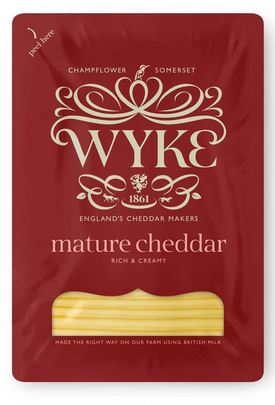 Wyke Cheddar Scheiben rot mature