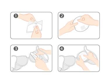 NUK High Performance Stilleinlagen mit Sofort-Saugvlies, sicherer Schutz für Haut und Kleidung, starke Saugkraft, körpergerechte Passform, hautfreundlich, 60er Packung