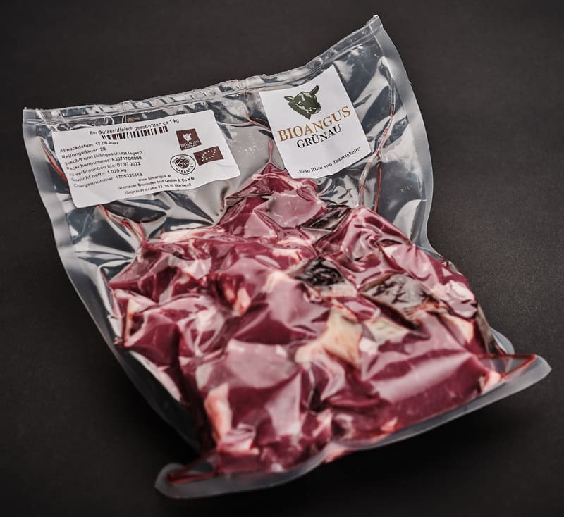Grünauer BIO Angus goulash meat diced