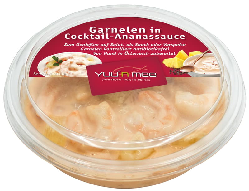 Yuu'n Mee Garnelen in Cocktail - Ananas Sauce