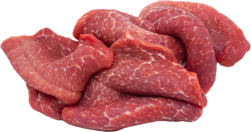 Duroc free-range pork cutlet sliced